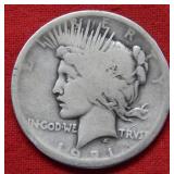 1921 Peace Silver Dollar   -- High Relief
