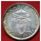 1963 Vatican Silver 500 Lira Commemorative