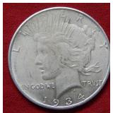 1934 D Peace Silver Dollar - Off Color Lustre