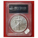 2021 American Eagle T-1  PCGS MS70 1 Ounce Silver
