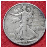 1920 D Walking Liberty Silver Half Dollar