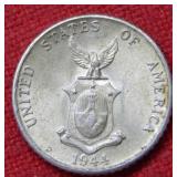 1944 D Philippines 5 Centavos