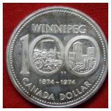 1974 Canada Silver Dollar - Winnipeg