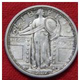 1917 Standing Liberty Silver Quarter Type I