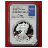 2021 W American Eagle NGC PF70 1 Ounce Silver