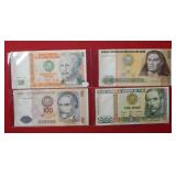 (4) Peru Bank Notes
