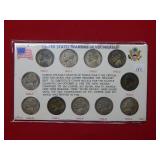 1942-1945 Jefferson Wartime Silver Nickel 11PC Set