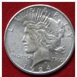 1924 S Peace Silver Dollar