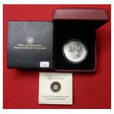 2011 Canada $10 Maple Leaf 1 Ounce Silver Box/COA