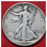 1920 D Walking Liberty Silver Half Dollar