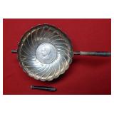 1891 Spain 5 Pesetas in Ornate Dish with Handles