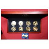 JFK 100th Anniversary 8PC Collectors Set -Wooden