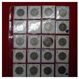 (20) Walking Liberty Silver Half Dollar Early Date
