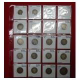 (20) Assorted Barber Dimes, Quarters & Half Dollar