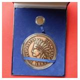 1906 Indian Head Cent  & 1889 Replica XL