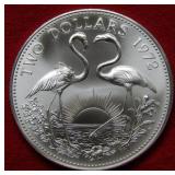 1972 Bahamas Dollar Silver Commemorative