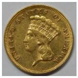 1874 $3 Gold Coin ---  Rare