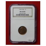 1909 VDB Lincoln Wheat Cent NGC MS64 BN