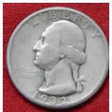 1932 D Washington Silver Quarter   --- Key Date