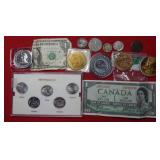 Grab Bag of Coins, Currency & Commemoratives