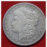 1892 S Morgan Silver Dollar