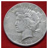 1928 S Peace Silver Dollar