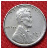 1943 S/S Lincoln Steel Cent
