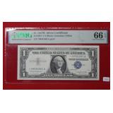 1957 B $1 Silver Certificate PMG 66 EPQ Star Note