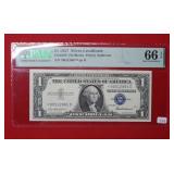 1957 $1 Silver Certificate PMG 66 EPQ Star Note