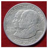 1923 S Monroe Doctrine Silver Commem Half Dollar