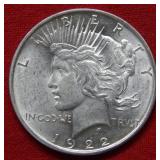 1922 D Peace Silver Dollar