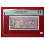 1964-69 Rwanda 100 Francs PMG 67 EPQ