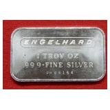 Engelhard 1 Ounce Silver Bar
