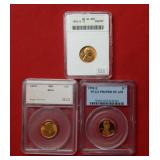 (3) Lincoln Cents 1942 S - 1953 D -1992 S  ***
