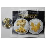 2017 American Eagle Colorized 1oz Silver W/ Coa