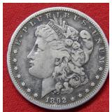 1892 S Morgan Silver Dollar