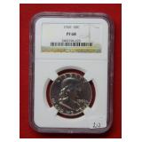 1960 Franklin Silver Half Dollar NGC PF68