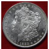 1885 O Morgan Silver Dollar Semi Proof Like