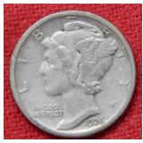 1926 D Mercury Silver Dime