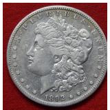1892 S Morgan Silver Dollar