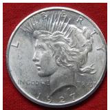1927 Peace Silver Dollar
