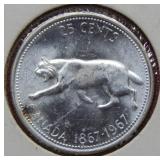 1967 Canada Silver Quarter