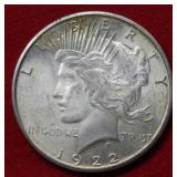 1922 S Peace Silver Dollar