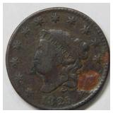 1825 Large Cent - Planchet Defect