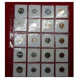 (20) Proof Quarters, Dimes, Nickels & Cents