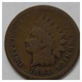 1864 L Indian Head Cent Coin