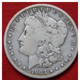 1903 S Morgan Silver Dollar Coin