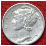 1941 S  Mercury Silver Dime (Micro S)