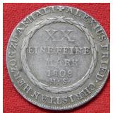 1808 German States 2/3 Thaler - Rare