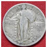 1928 D Standing Liberty Silver Quarter